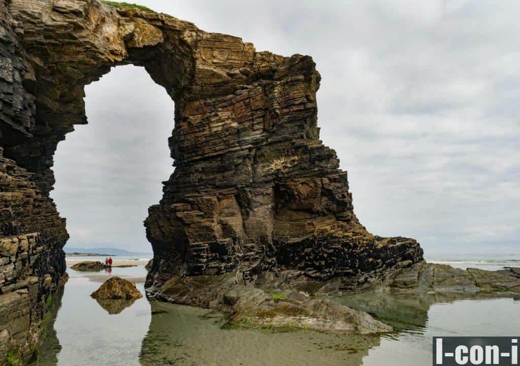 Arch Shaped Rock Formation on Beach